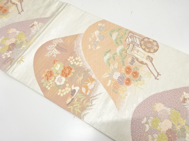 Japanese Kimono / Antique / Fukuro Obi Silk